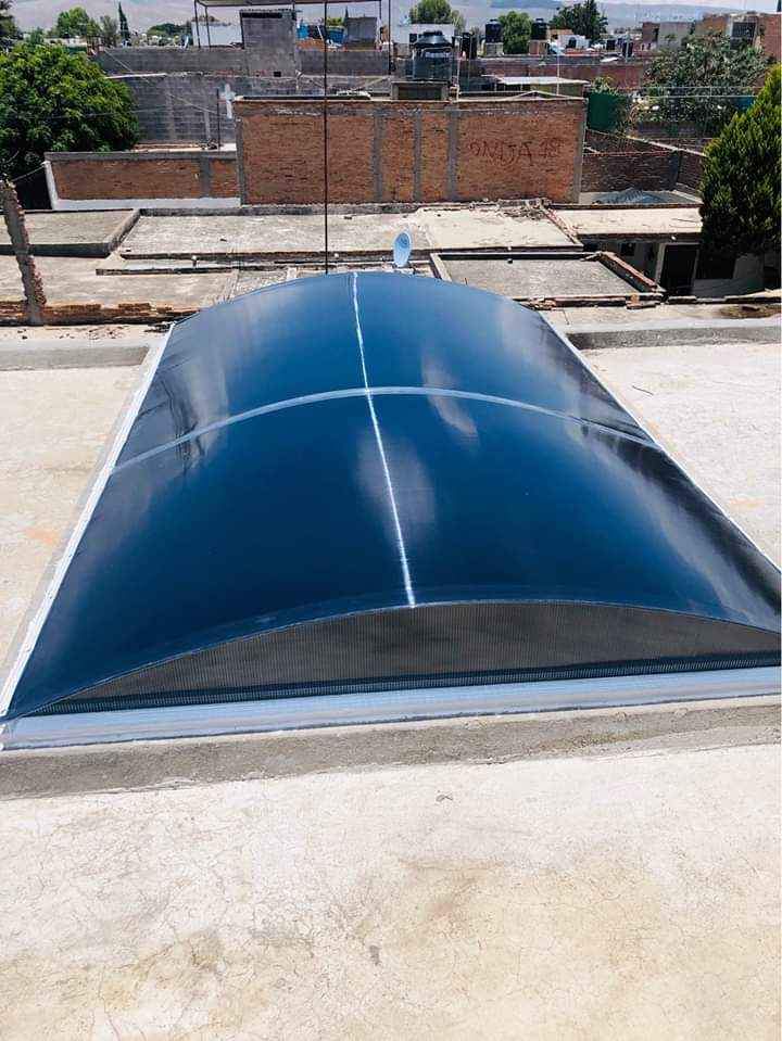 Domos de aluminio y policarbonato en Toluca