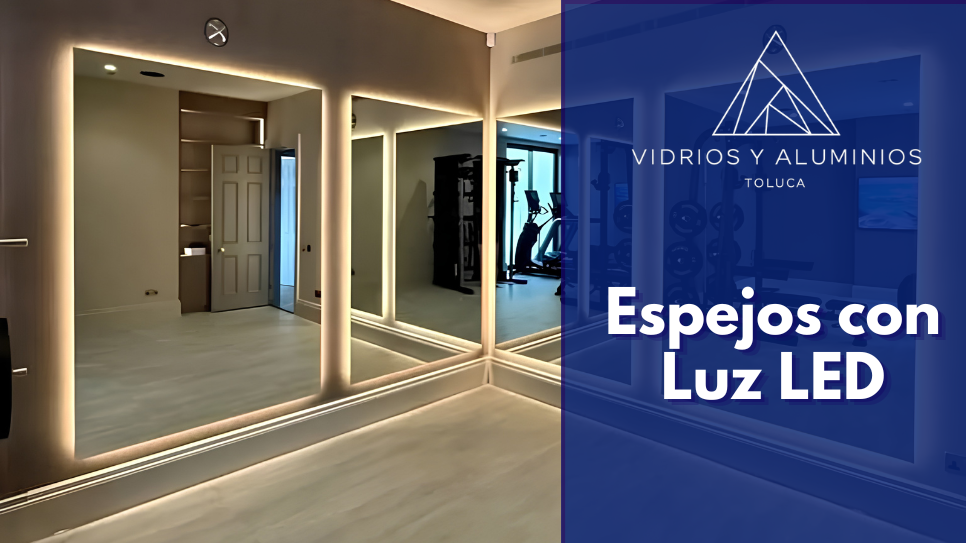 Espejos LED para salón de belleza en Toluca